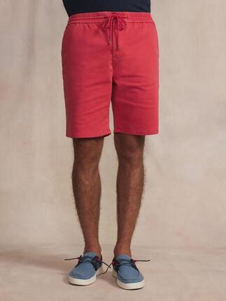 Bermuda - Casual - Homme - Ceinture élastiquée, poches - FILEPBER - Rose/rouge