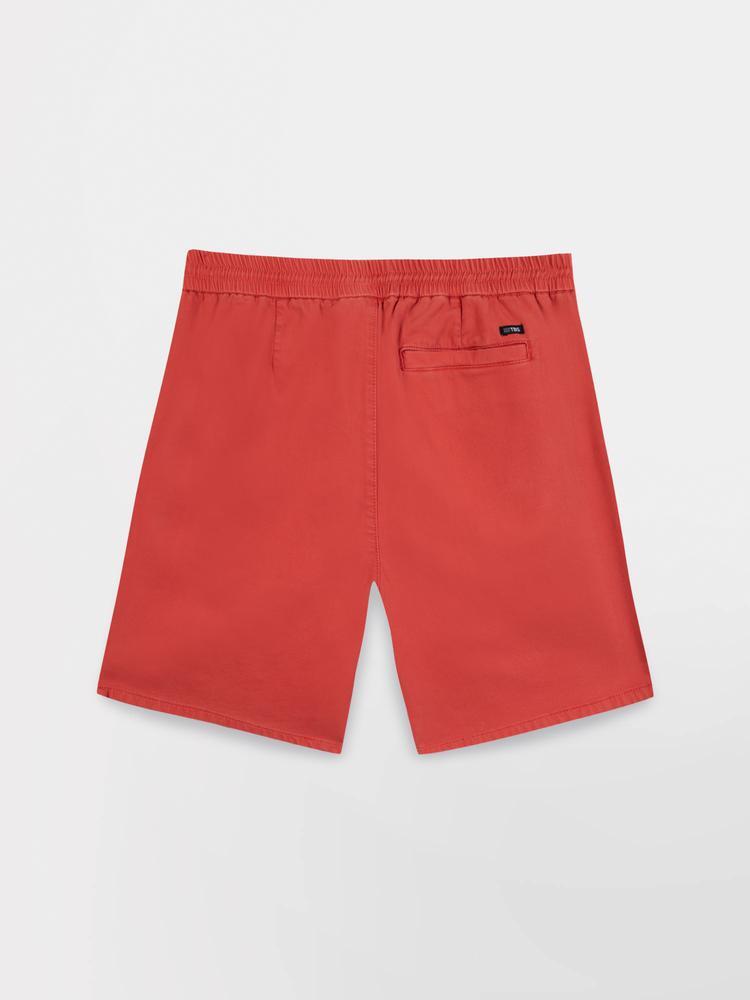Bermuda - homme - ceinture élastiquée - foxeeber rose/rouge 4/4
