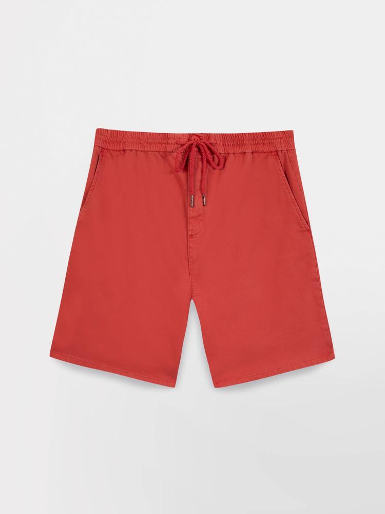 Bermuda - homme - ceinture élastiquée - foxeeber rose/rouge 3/4