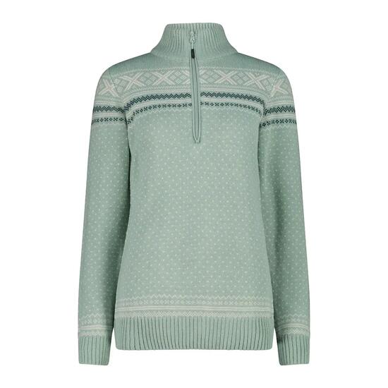 Damen Pulli mit halbem Reißverschluss CMP Wooltech