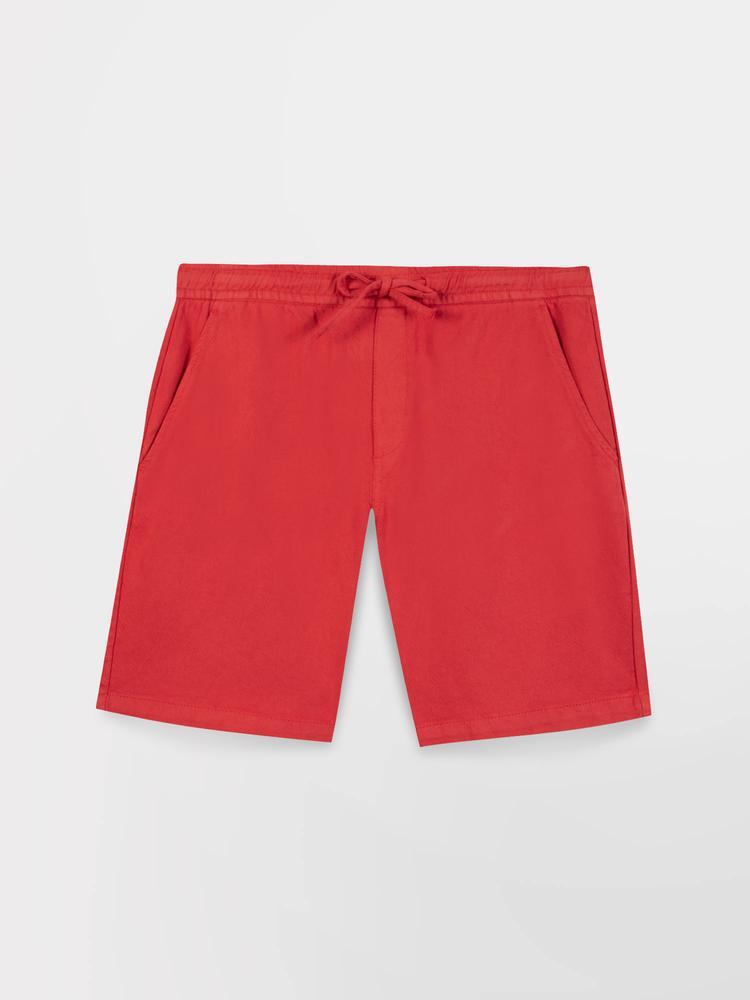 Bermuda homme - ceinture élastiquée - filepber - rose/rouge 2/3