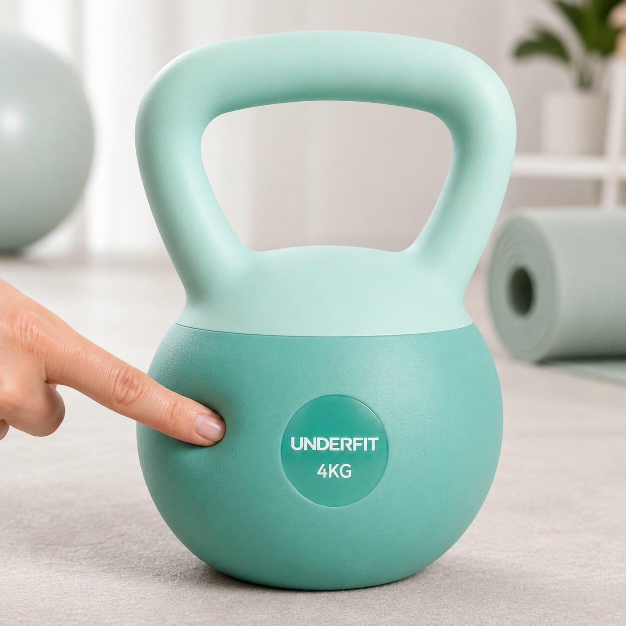 Kettlebells Soft UNDERFIT 4 kg - Mint Charge 9/13