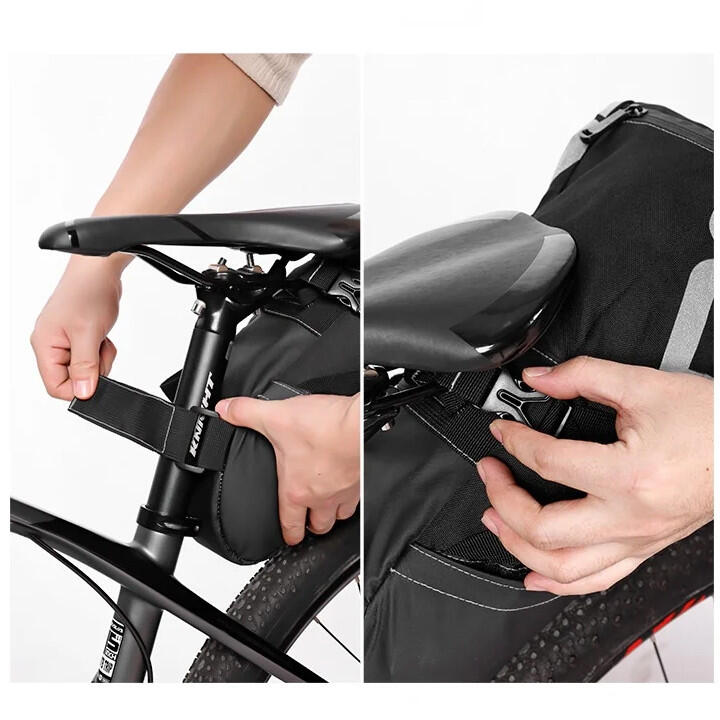 Sakwa rowerowa ROSWHEEL 10L montowana do sztycy pod siodełkiem ROXAR wodoodporna 4/7