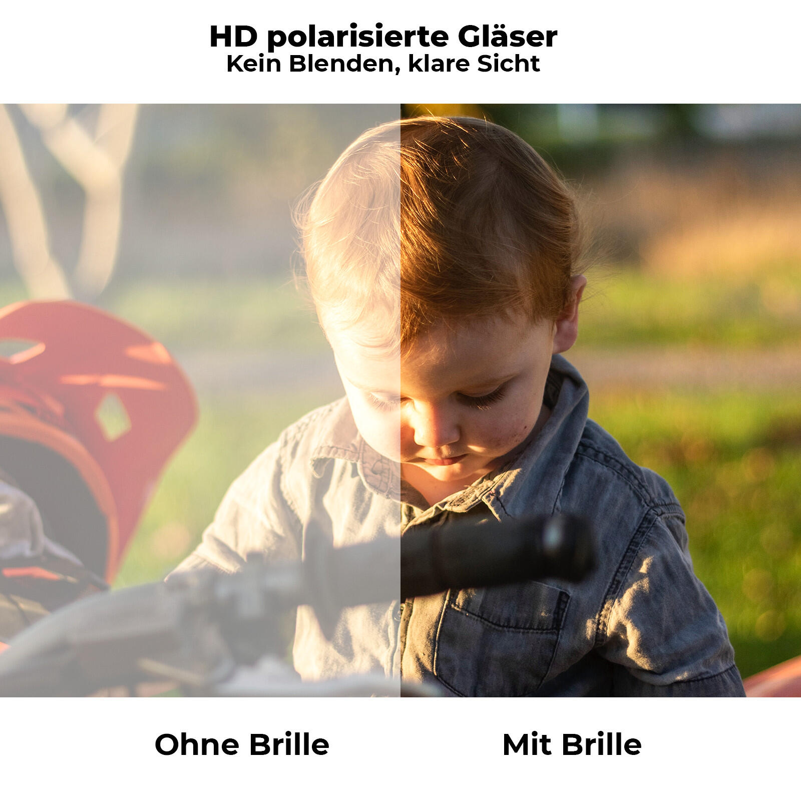 ROCKBROS Kinder Fahrradbrille Photochrom/Polarisiert 4/8