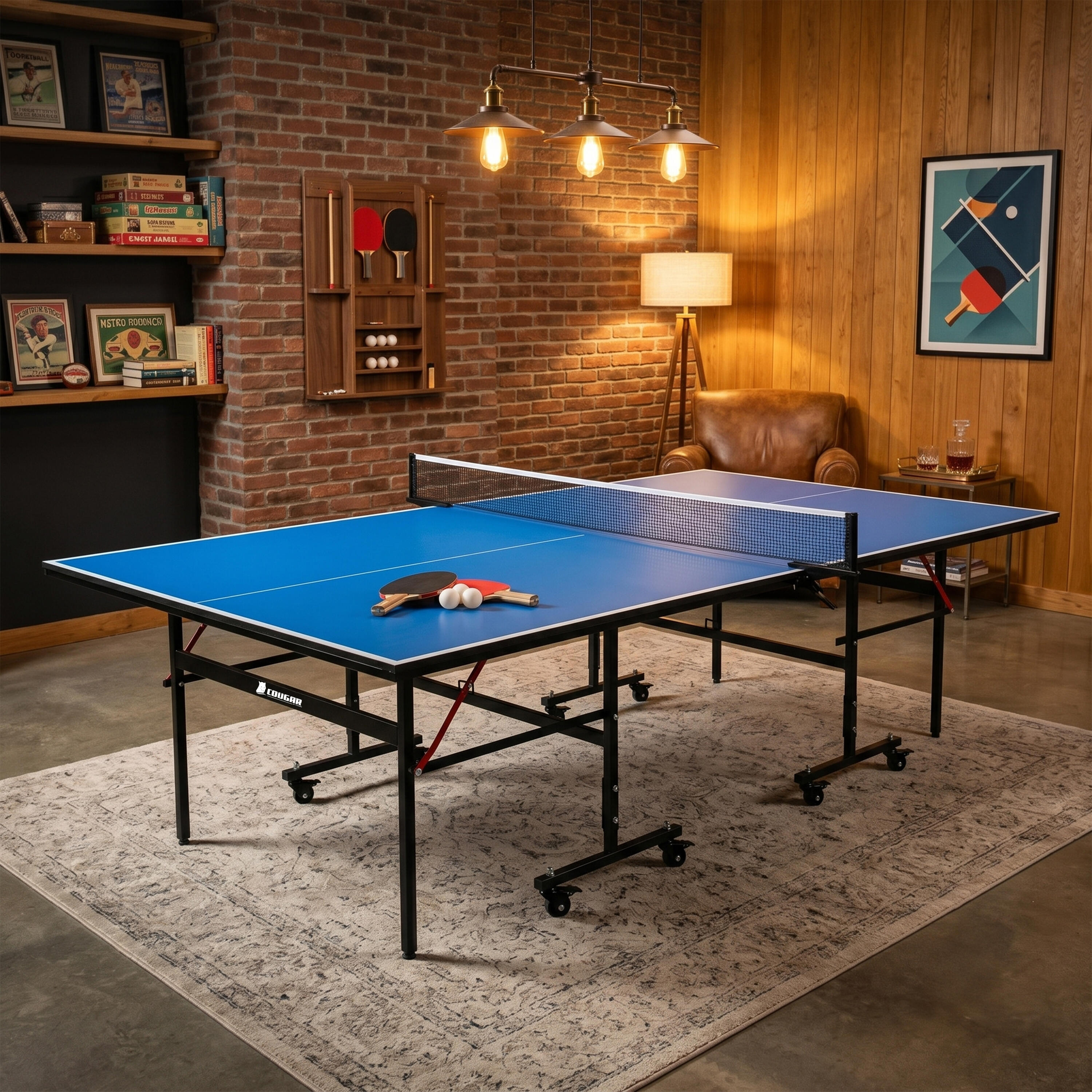 Stó? do ping-ponga, Cougar Pro 2800, sk?adany 3/7