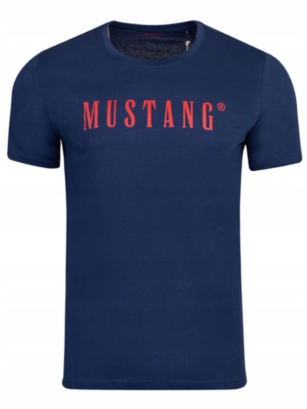 Koszulka Męska Mustang  Sportowa Bawełniana 4/4