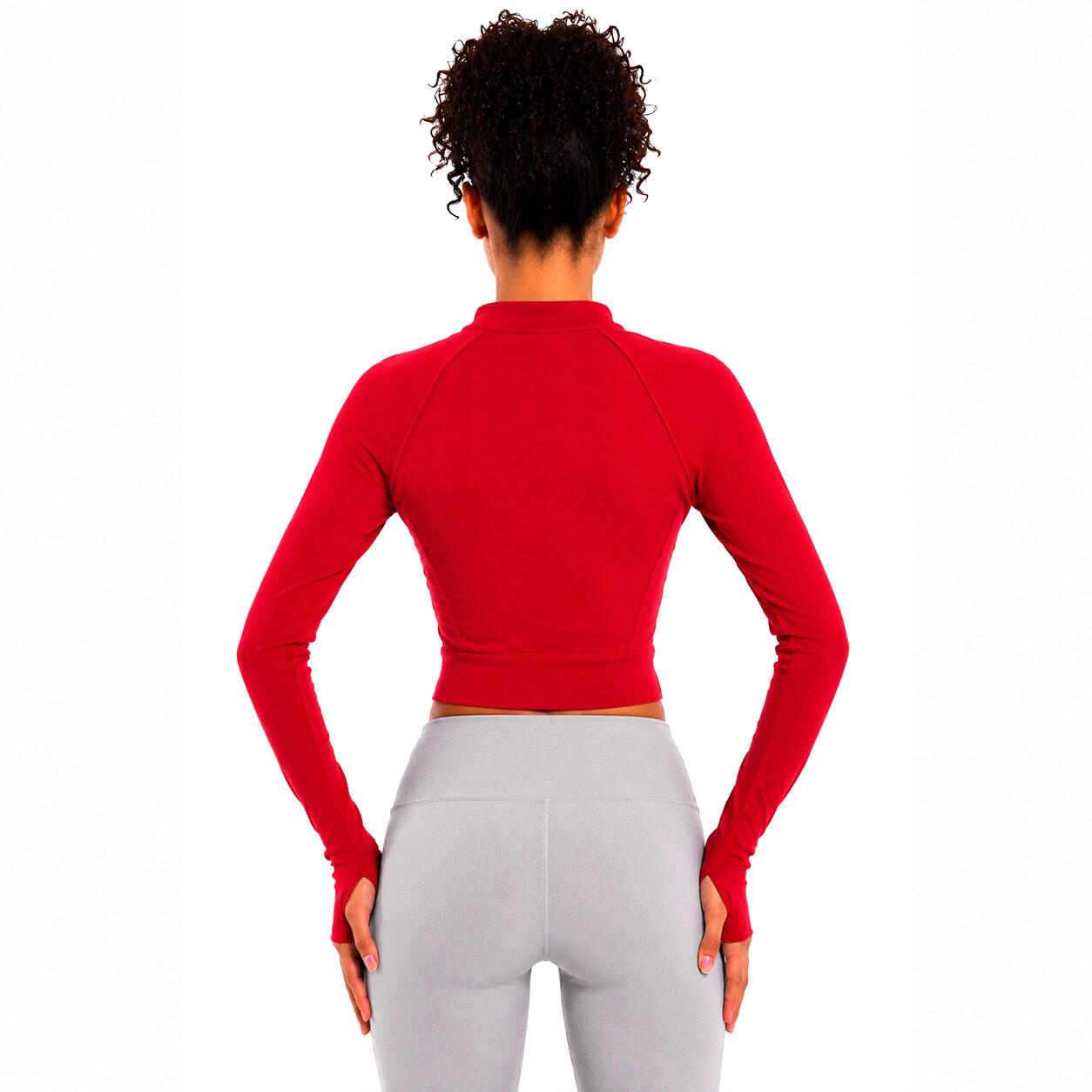 Top sport femme zippé, disponible en plusieurs couleurs 3/6