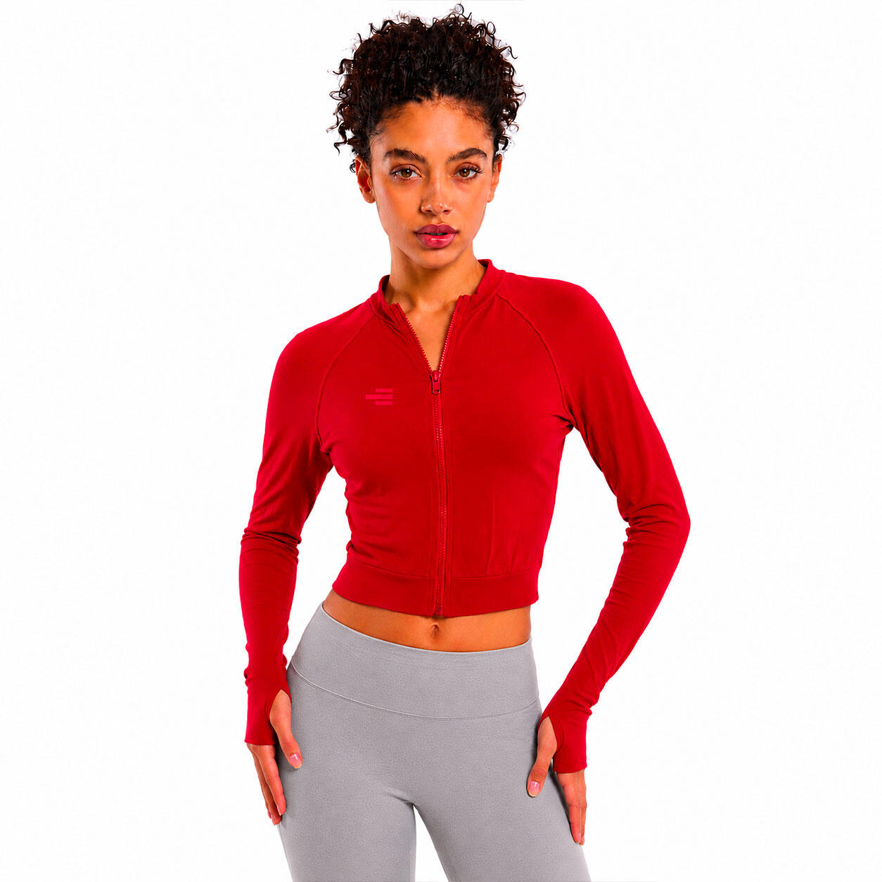 Top sport femme zippé, disponible en plusieurs couleurs 2/6