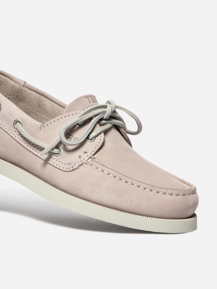 Chaussures bateau - Nautisme - Femme - Fermeture lacets cuir - PHENISE - Beige 2/5