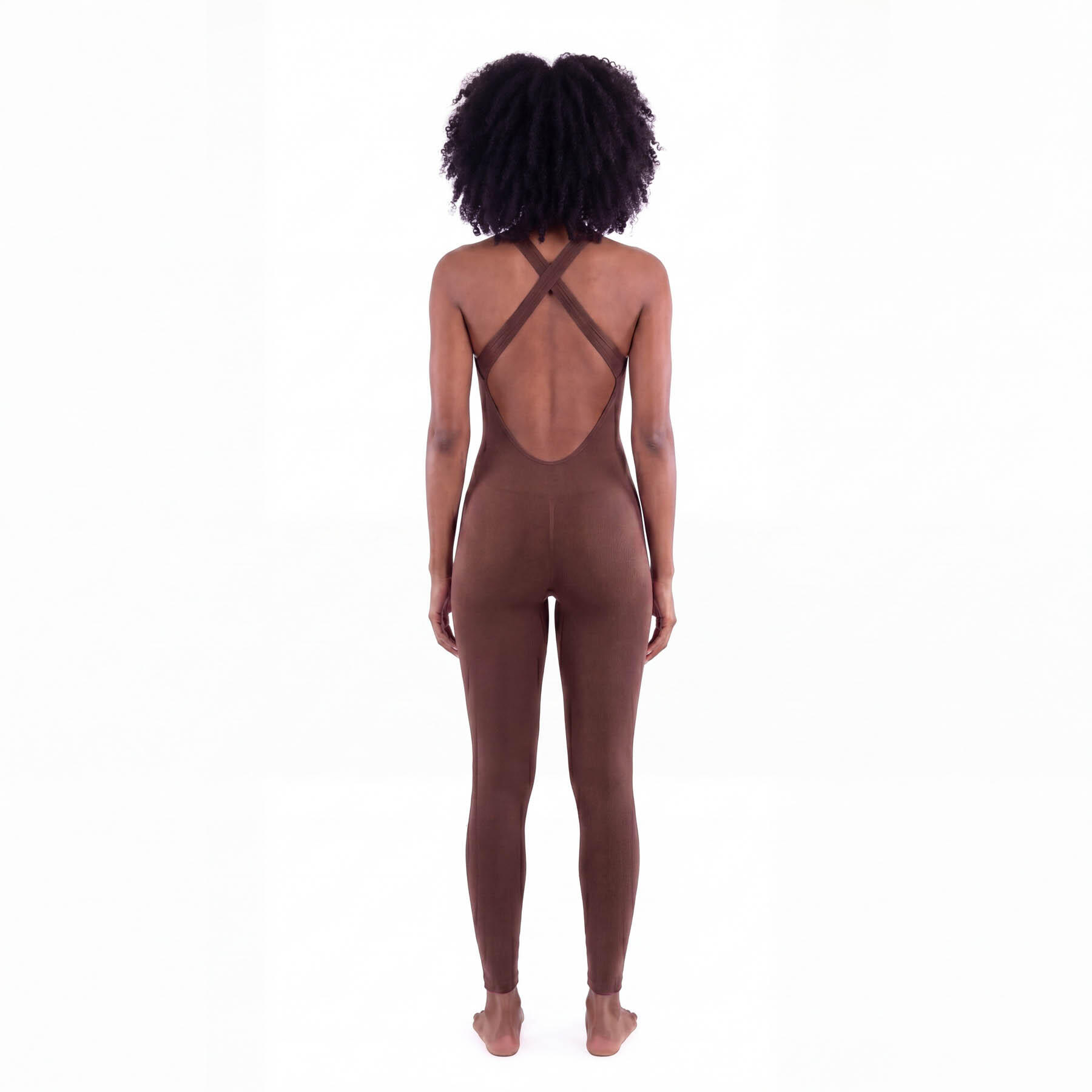 Lange jumpsuit voor dames, verkrijgbaar in diverse kleuren. 3/6