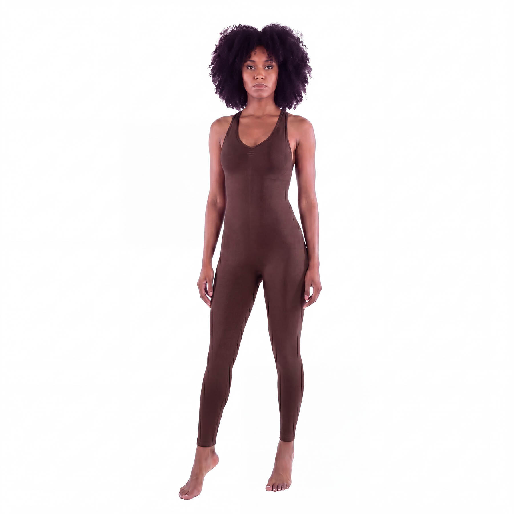 Lange jumpsuit voor dames, verkrijgbaar in diverse kleuren. 2/6