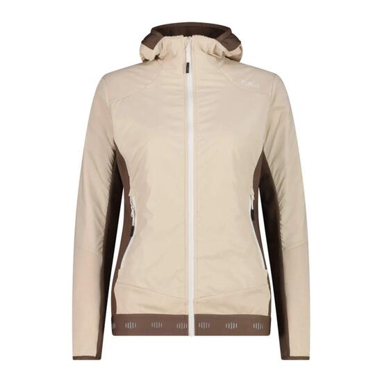 Coupe-vent hybride avec capuche fixe femme CMP