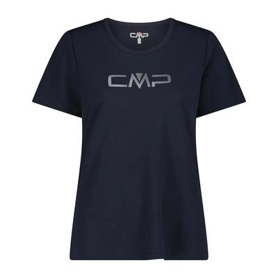 T-shirt con col rotondo e logo donna CMP