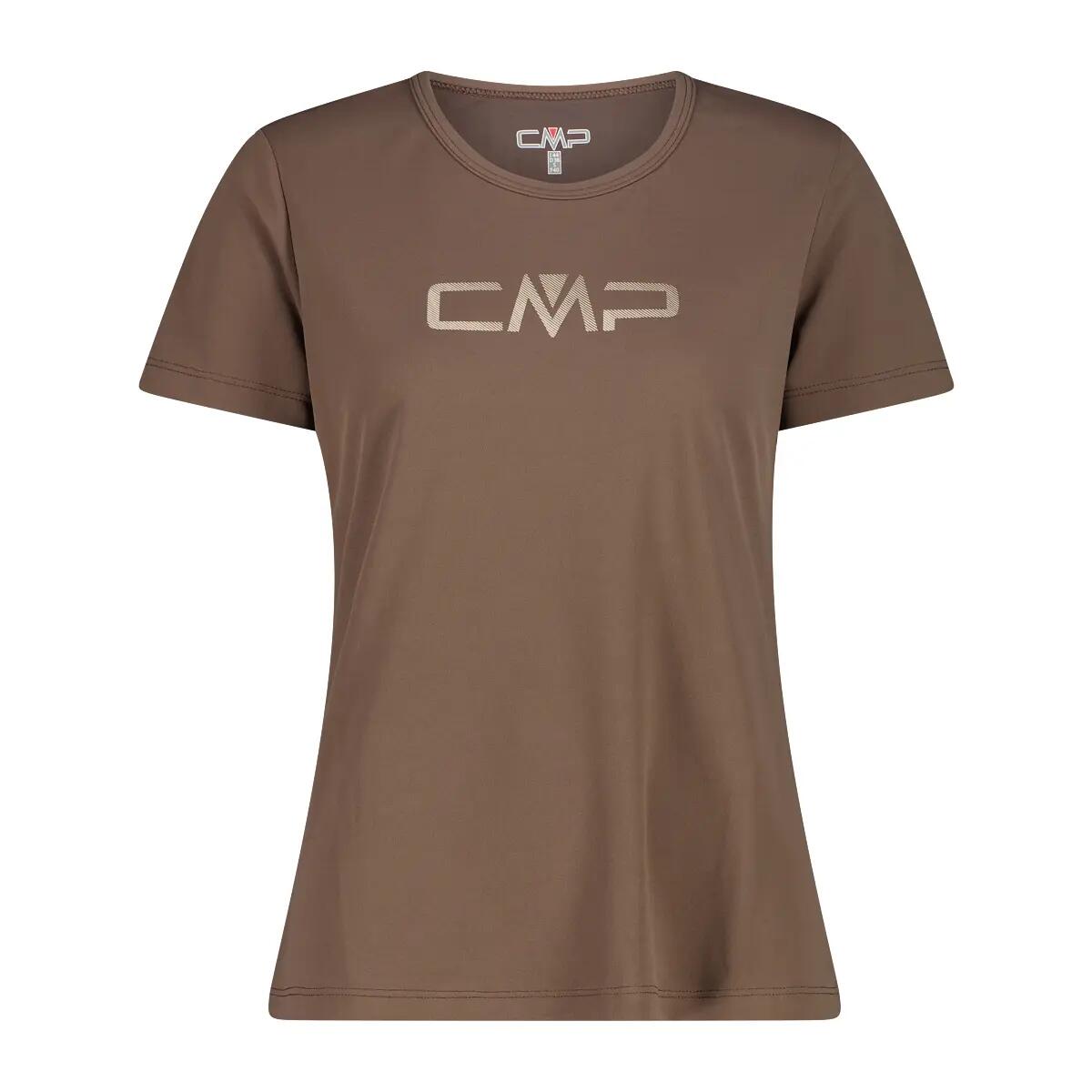 Cmp T-Shirt De Gola Redonda Com Logo Mulher Castanho da Decathlon