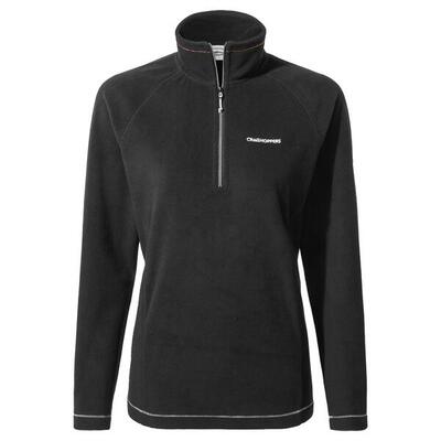 Dames miska vi half zip fleece (zwart)