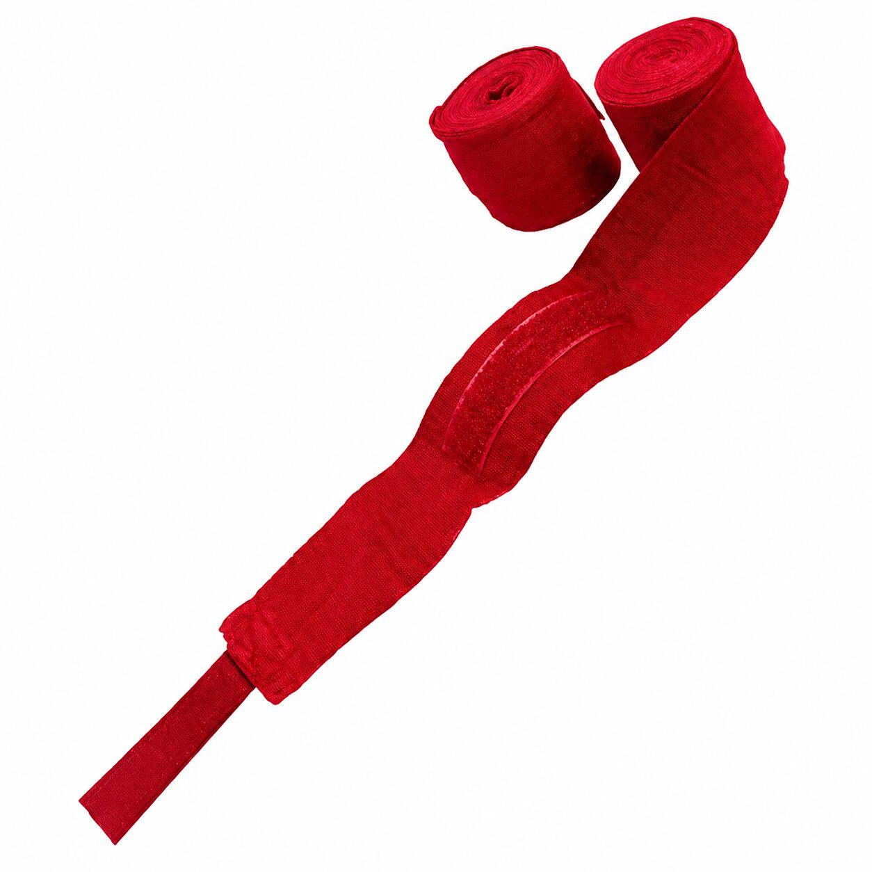 Vendas de Boxeo con Velcro (par) Rojo 1/3