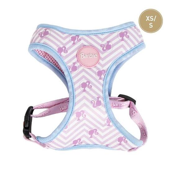 Harnais pour chiens Barbie Ajustable avec Hebilla y Anilla, Rosa y Azul XS/S