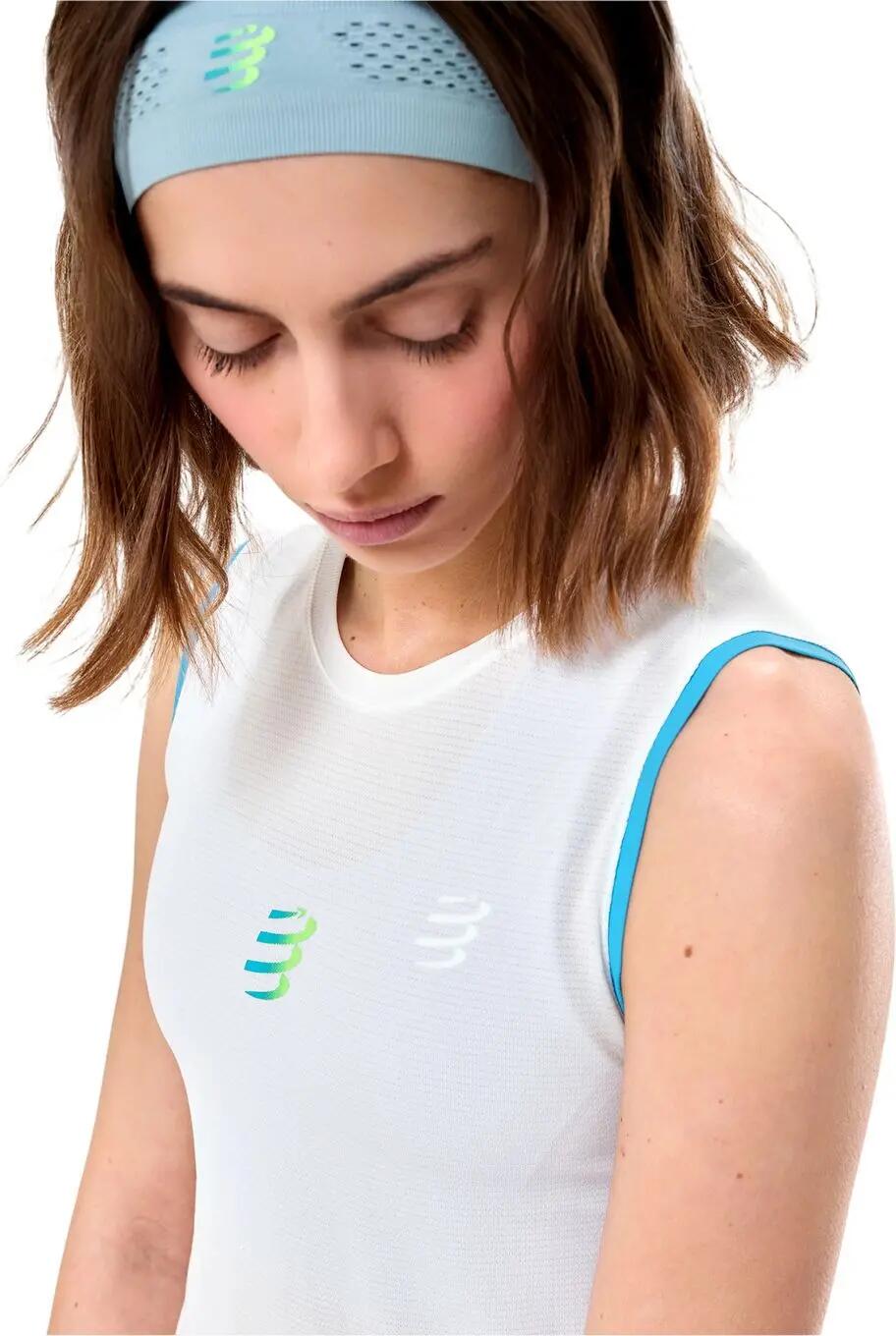 Compressport Trail Racing tanktop wit voor dames 3/5