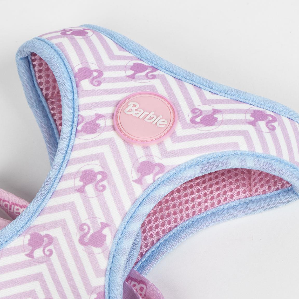 Arnés para Perros Barbie Ajustable con Hebilla y Anilla, Rosa y Azul XS/S 5/6