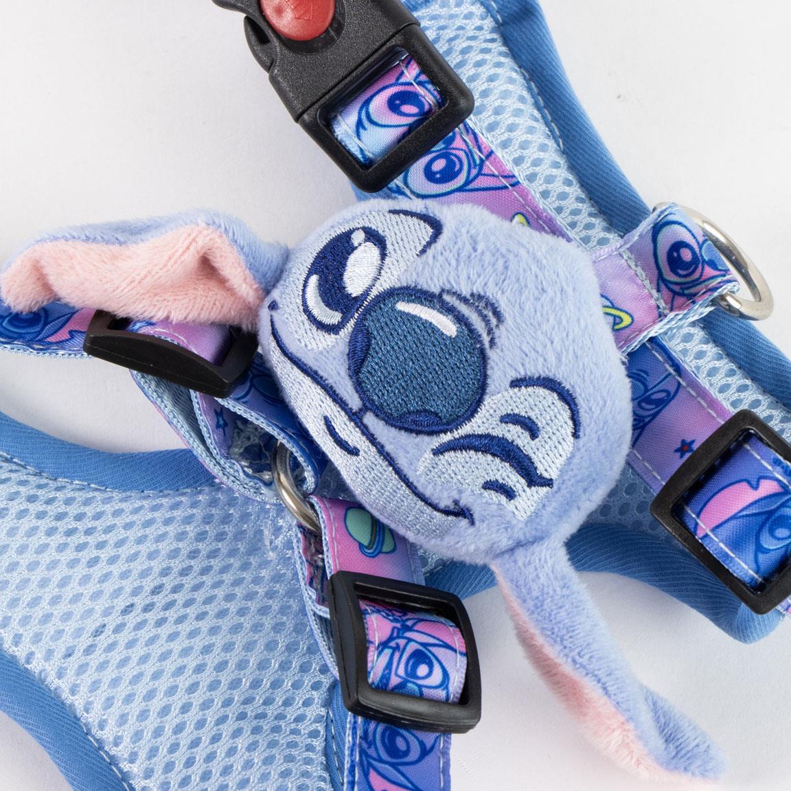 Set de Geschirr y Leine für Hunde Stitch Azul con Peluche Frontal 3/7