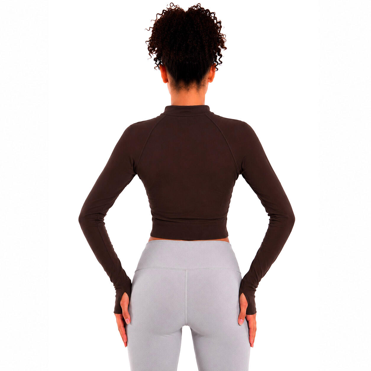 Top sport femme zippé, disponible en plusieurs couleurs 3/6