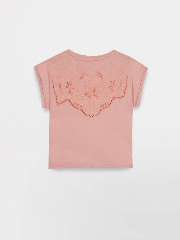 T-shirt - sport - femme - manches courtes, col rond, MAHIATEE - rose/rouge 5/5