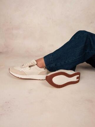 Baskets zippées - Ville - Femme - Lacets et zip - BLONZIP - Bleu marine