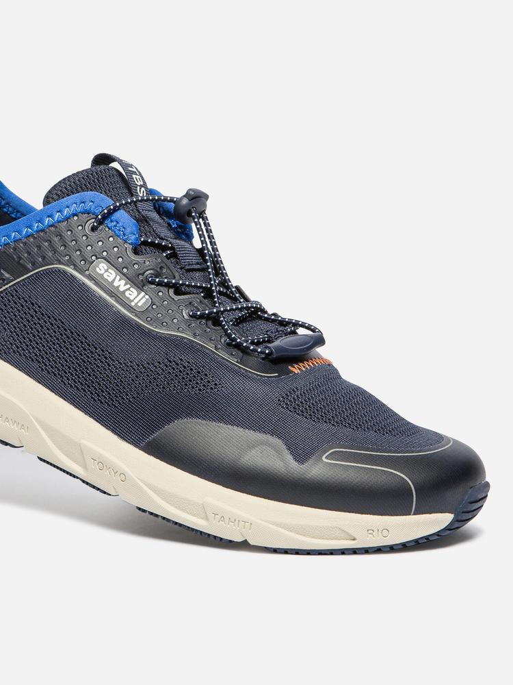 Chaussures running homme - lacets élastiques - jazyliv bleu 3/5