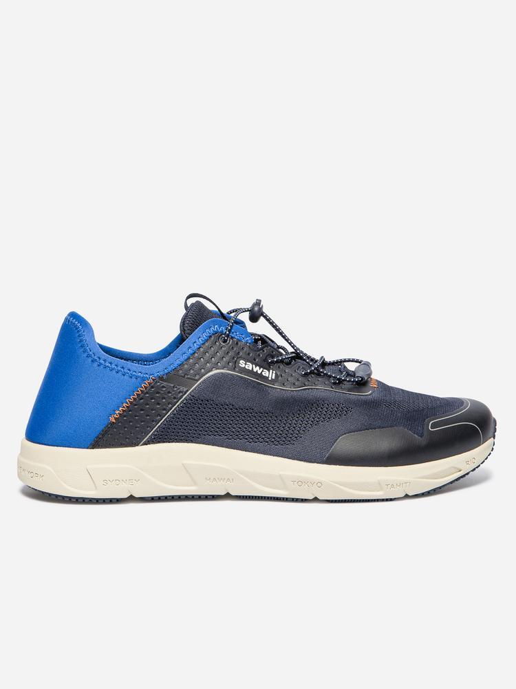 Chaussures running homme - lacets élastiques - jazyliv bleu 2/5