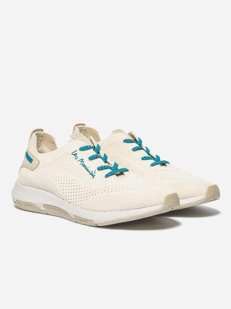 Chaussures - running - femme - lacets élastiques - blanc/ecru 4/5