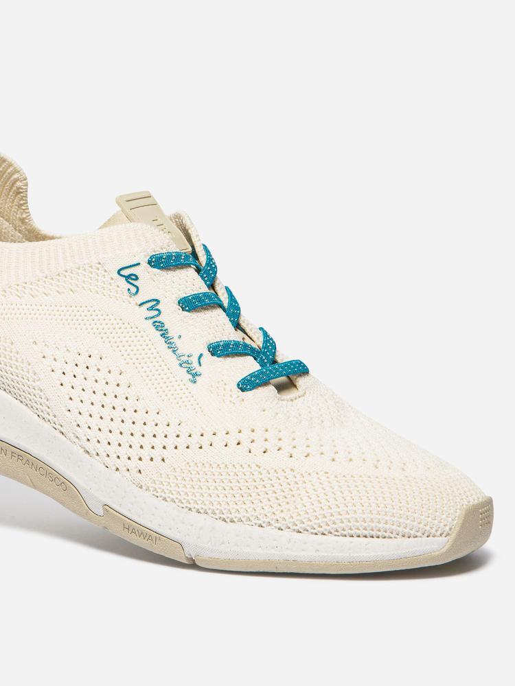 Chaussures - running - femme - lacets élastiques - blanc/ecru 2/5