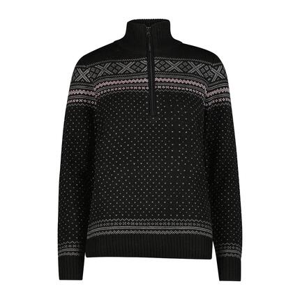 Pullover 1/2 Reißverschluss Damen CMP Wooltech