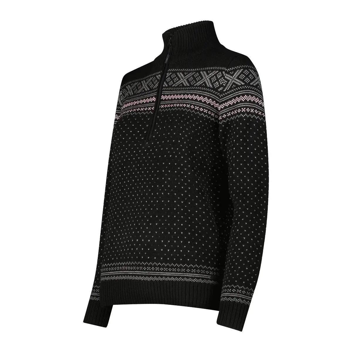 Damski pół-zamek CMP Wooltech 3/4