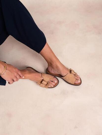 Mules - Lifestyle - Femme - Cuir, Talon 15 mm - Ariette - Marron