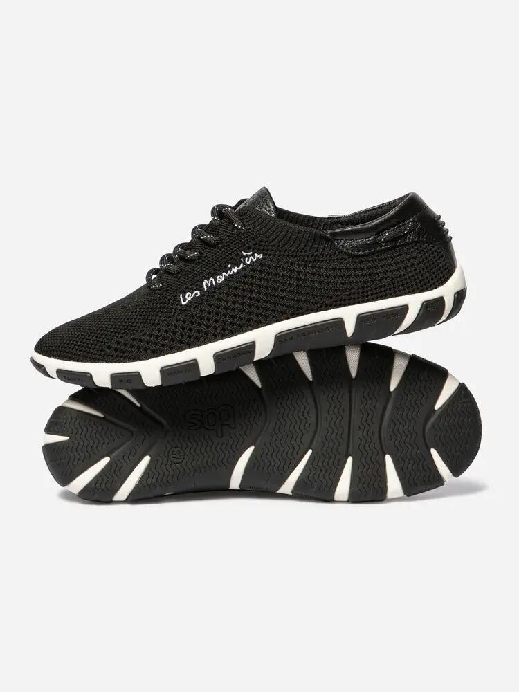 Chaussures Tennis Femme - Lacets cuir/textile - JAZARIA 3/4