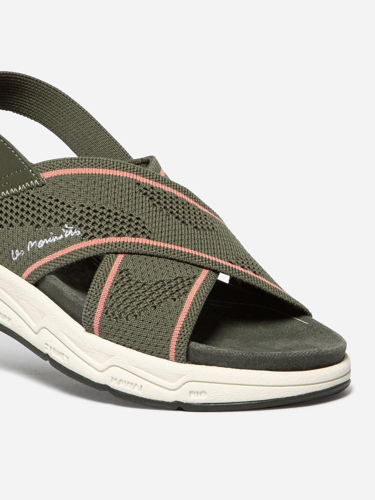 Sandales compensées - Mode - Femme - Boucle, talon 40 mm - LAIHONA - Vert 2/5