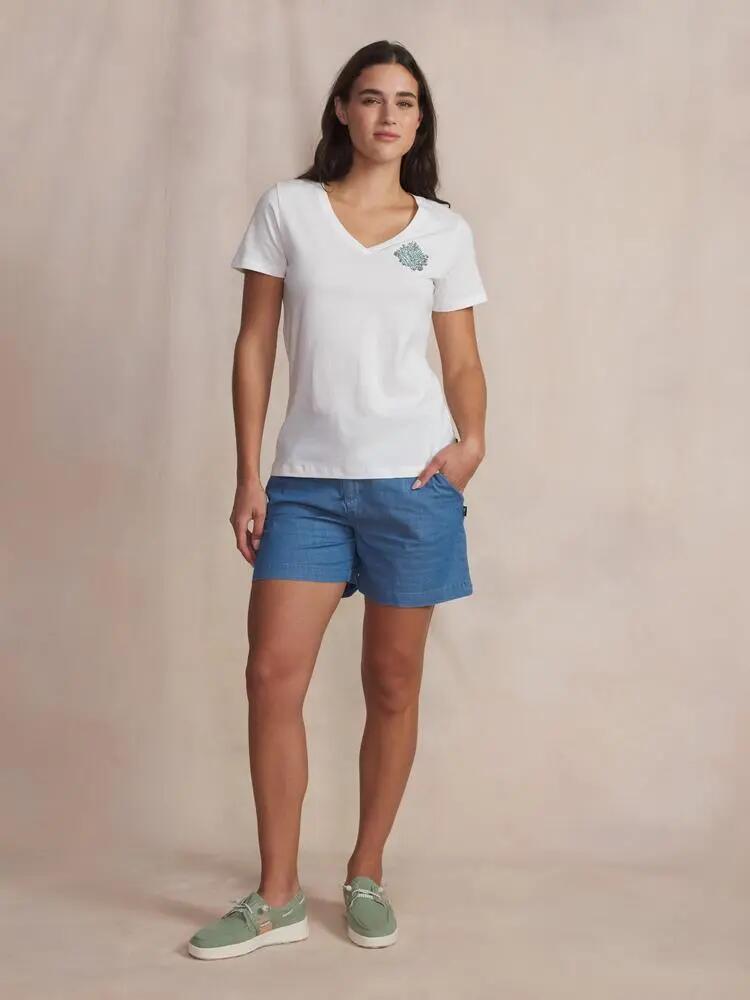 TBS Damen T-Shirt Arktis Lavendel 26 Weiß 3/5