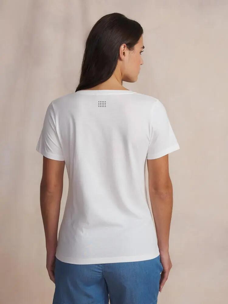 TBS Damen T-Shirt Arktis Lavendel 26 Weiß 2/5