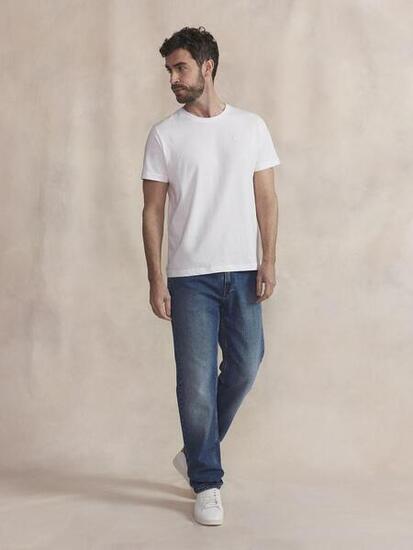 T-shirt - homme - col rond manches courtes - pieretee - blanc