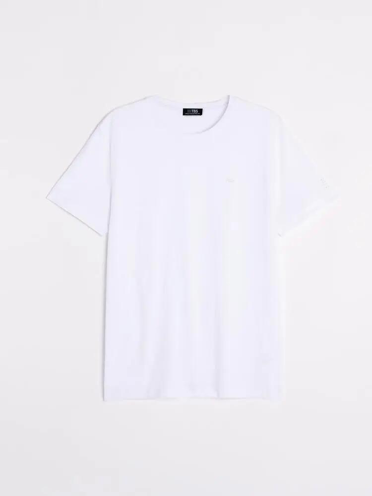 T-shirt Uomo Bianco TBS Pierre 3/4