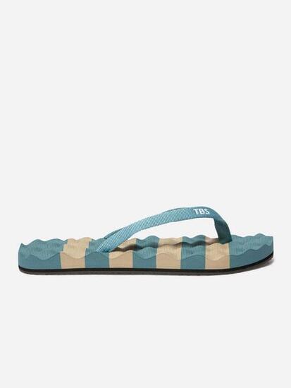Tongs - Plage - Femme - Légères, textile, talon 20 mm - ULRIANE - Vert