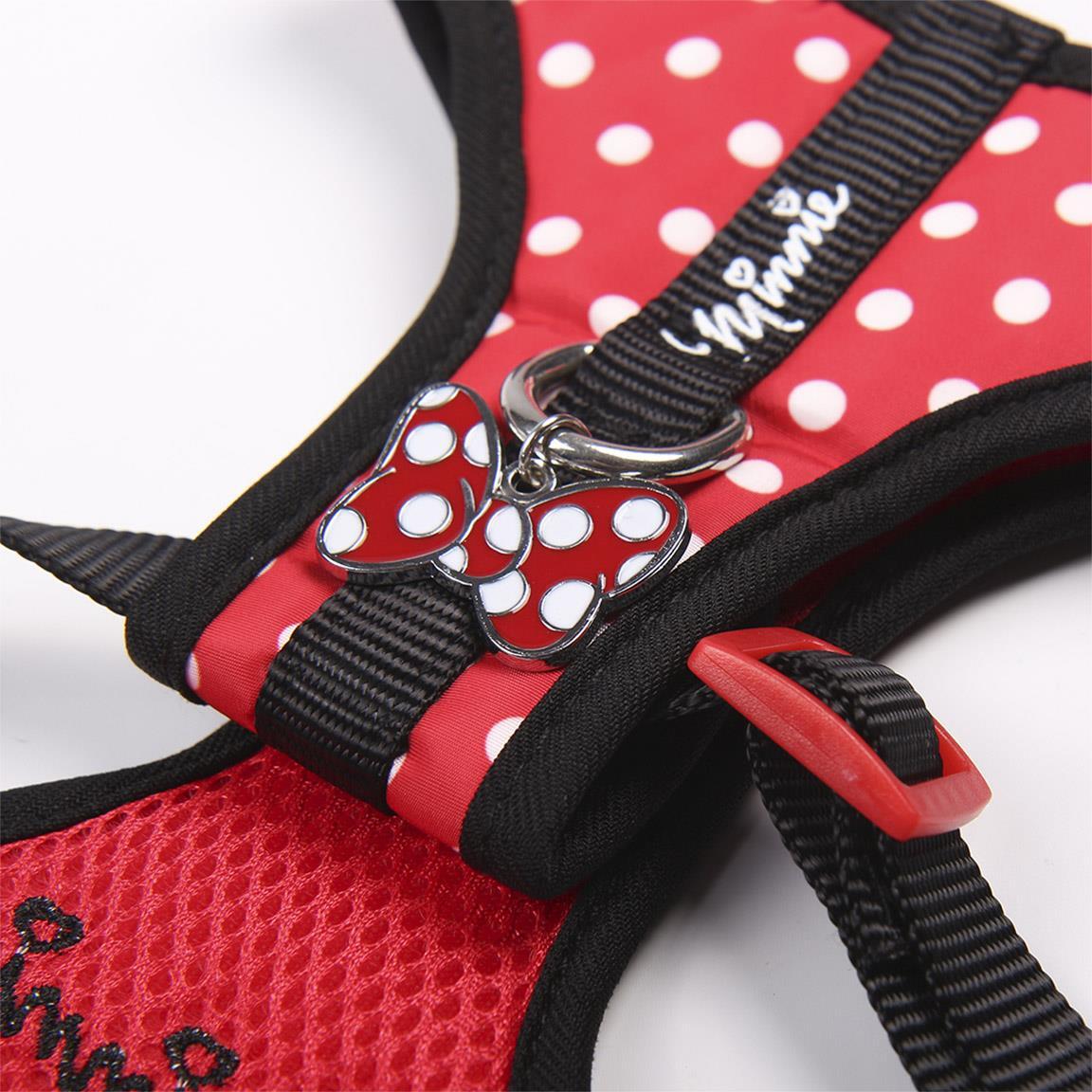 Pettorina per canis Minnie Rojo con Lunares Blancos y Ajuste Regulable 3/7