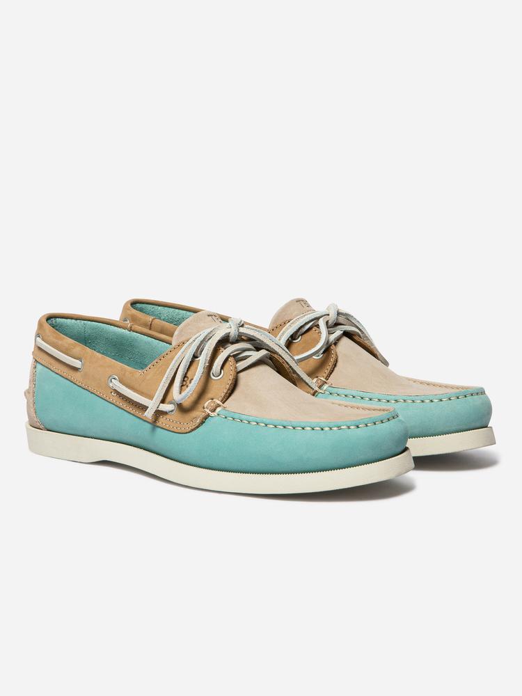 Chaussures - Bateau - Homme - Cuir, lacets cuir, talon 18 mm - PHENIS - Vert 4/5