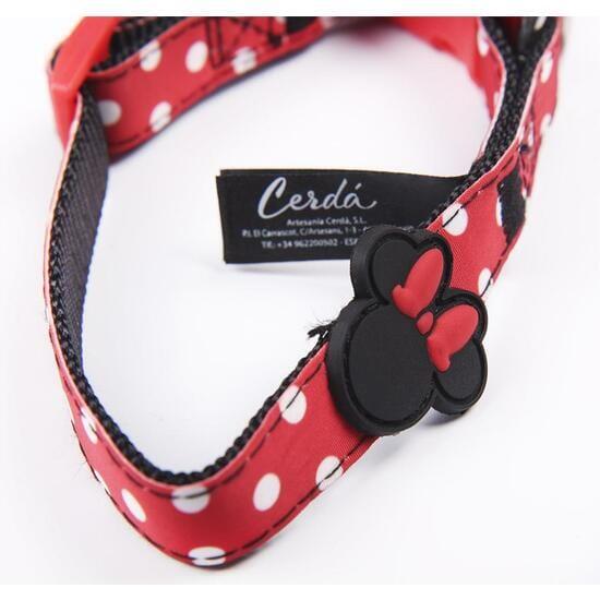Hundegeschirrs Minnie Rojo con Lunares Blancos y Ajuste Regulable 3/7