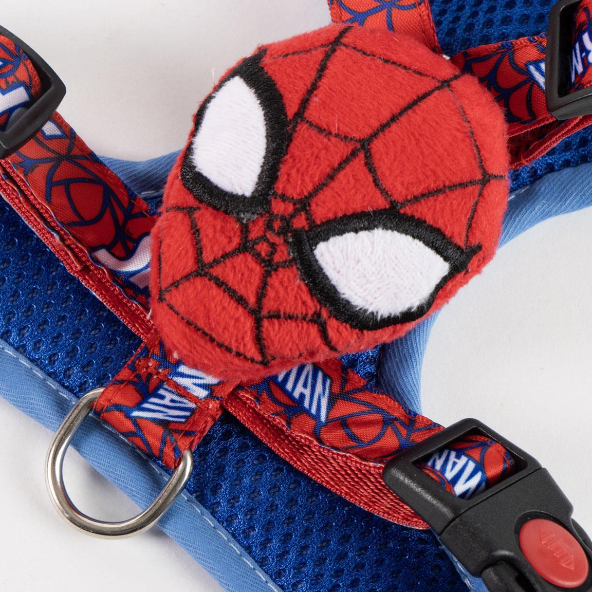 Set Arnés y Correa para Mascotas Infantil Spiderman Rojo y Azul Ajustable 3/7