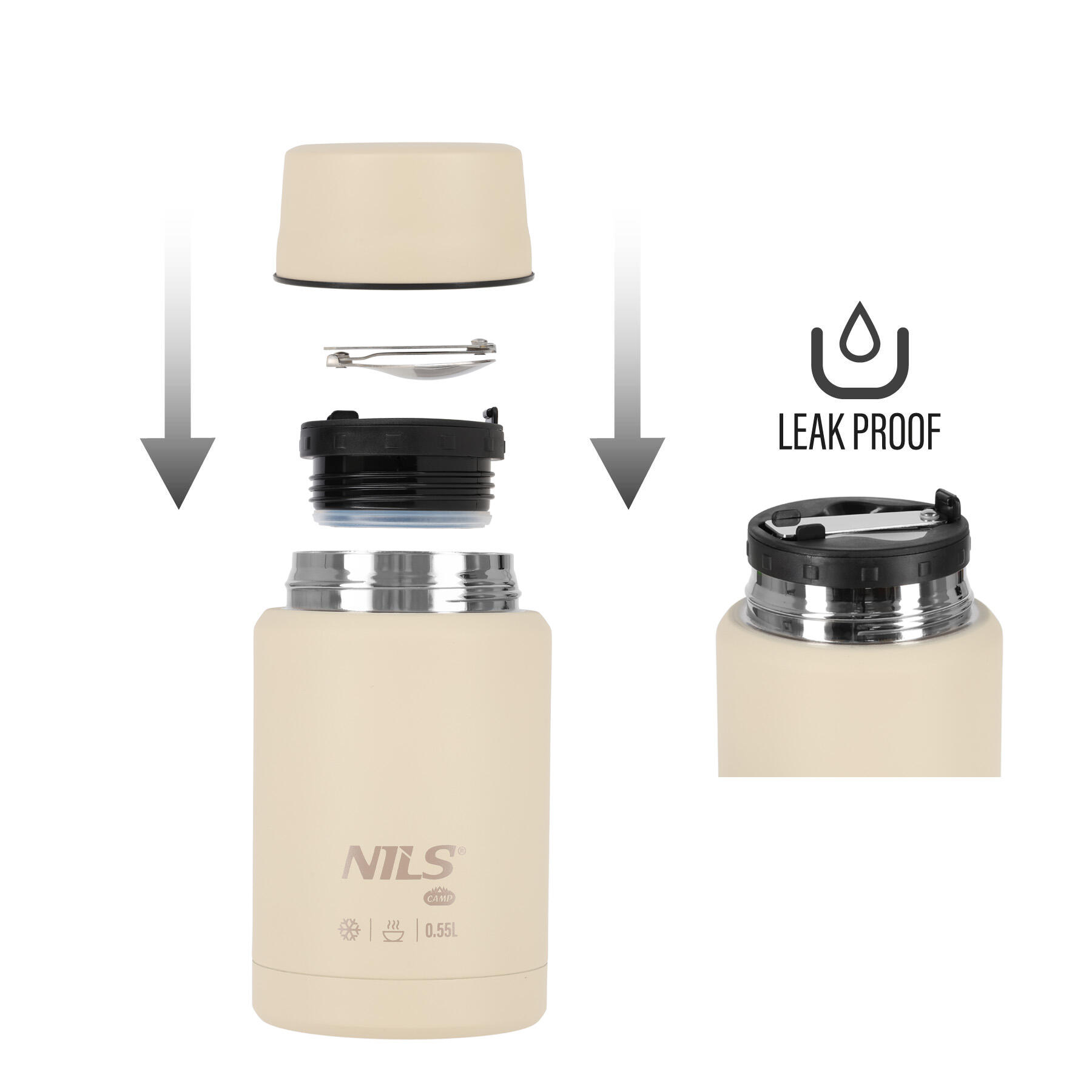 Récipient alimentaire Flashe 550 ml, récipient isotherme NILS Camp NC3807 3/7