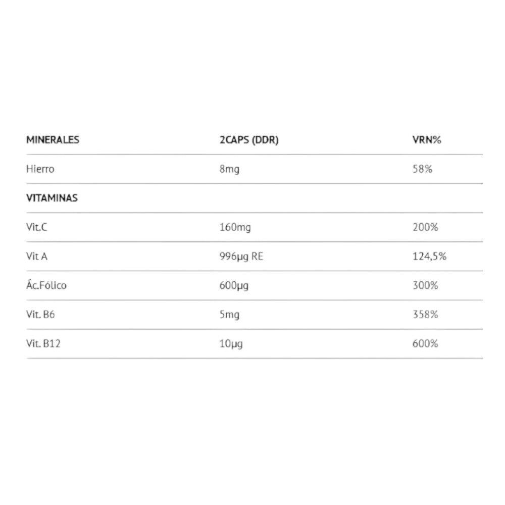 Suplemento - Unisex - Hierro Lipofer® con vitaminas - 60 cáps. 2/2