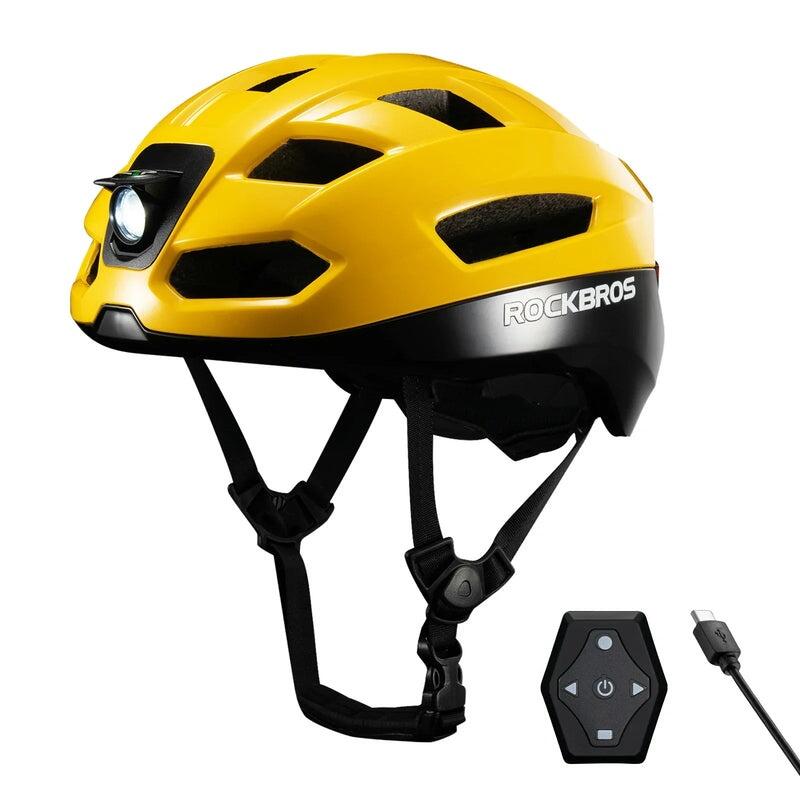 Cască de bicicletă inteligentă cu LED și telecomandă ROCKBROS