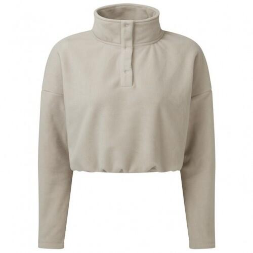 Women's short fleece top (Beige)