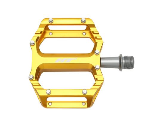 Paar platte pedalen HT Components AR09 Goud